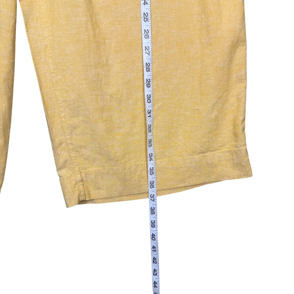 Linen Wide Leg Cropped Pants "Mango Mojito" Plus Sz18 Quiet Luxury Cottagecore - Picture 5 of 10